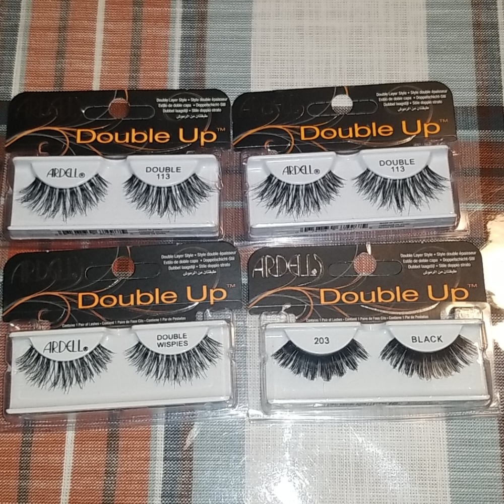 BUNDLE OF 4 ARDELL DOUBLE UP EYELASHES #113
